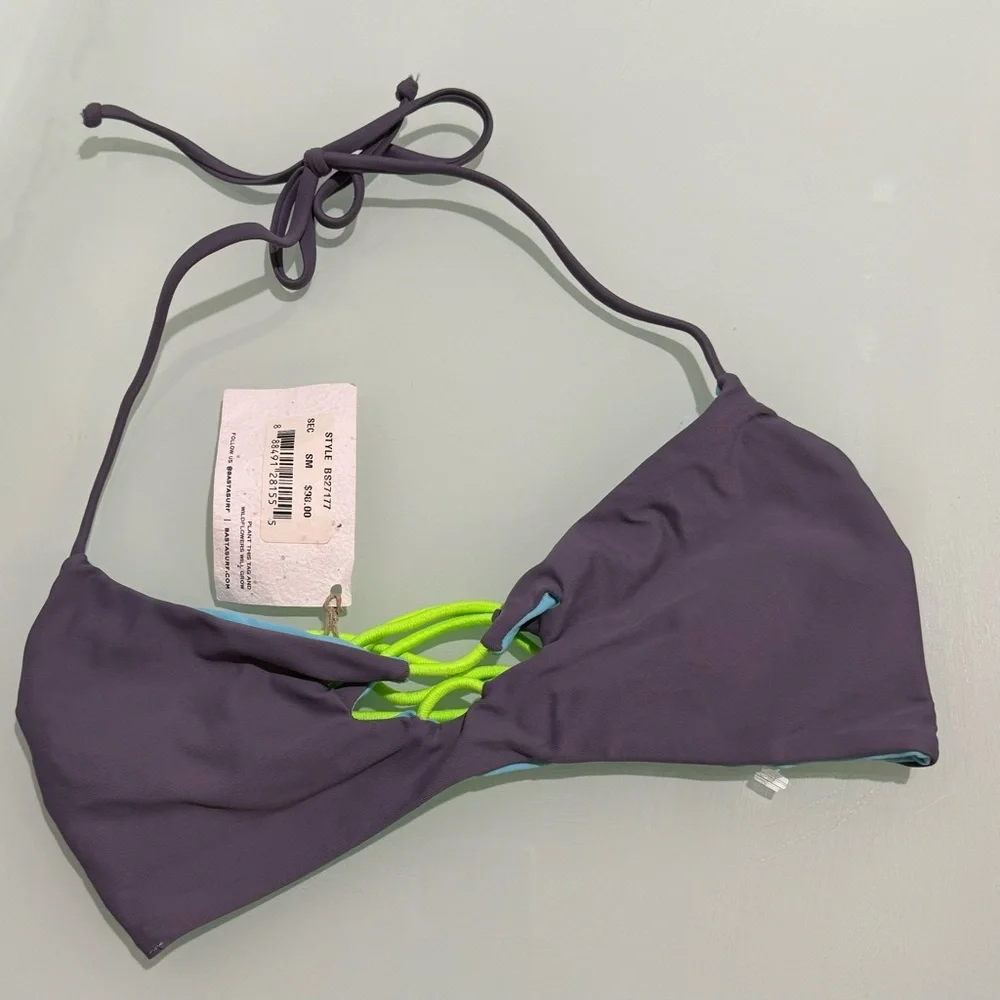 NWT Anthropologie and Basta Surf reversible‎ bikini top
